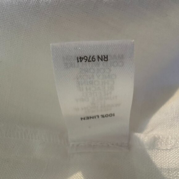 NWT J.Jill Love Linen White 1/2 Button Popover Tunic Top Shirt Size S Linen - Picture 16 of 16
